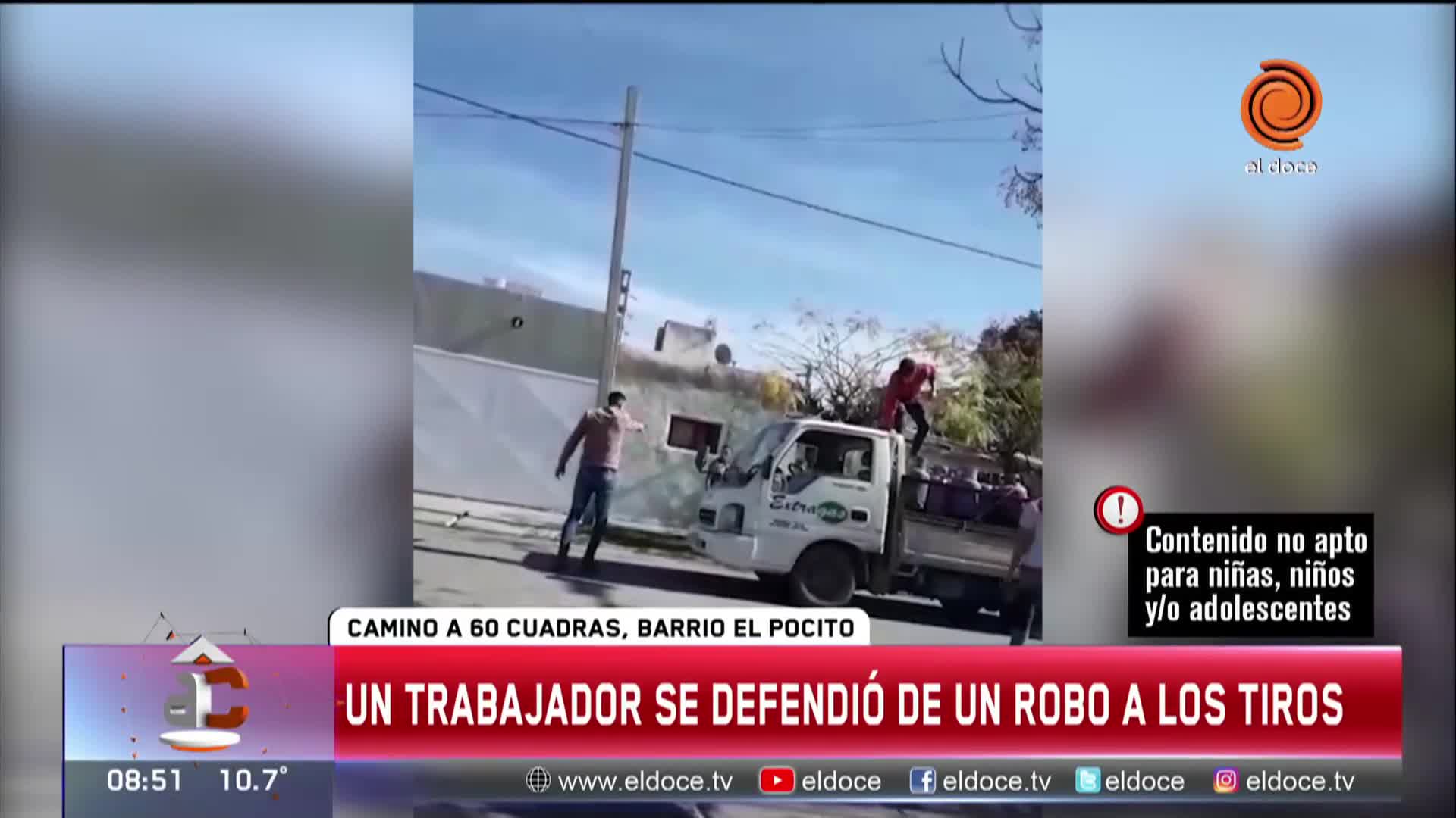 El trabajador se defendió a los tiros del robo