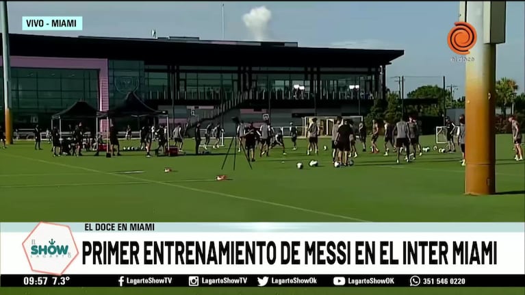 Messi ya entrena con el Inter Miami