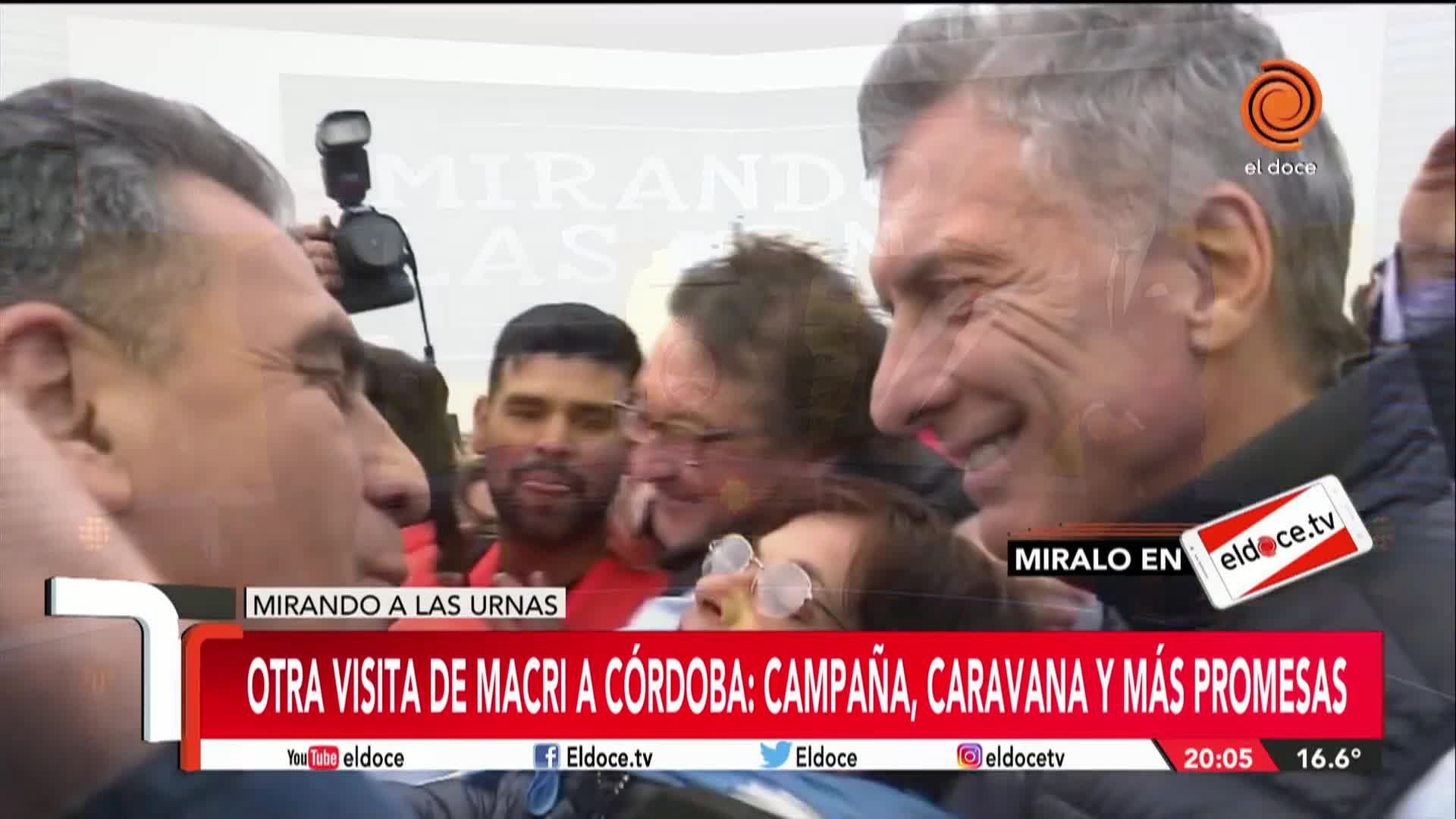 Mano a mano con Macri en Córdoba con la caravana del "sí, se puede"