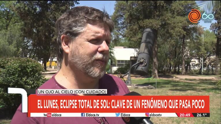 Eclipse total de Sol: cuánto tiempo podrá verse en Córdoba