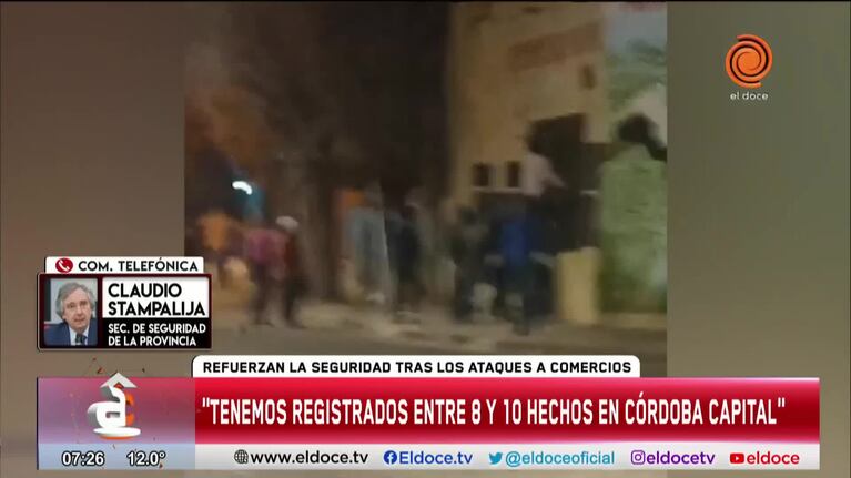 20 detenidos por ataques a comercios en la ciudad de Córdoba