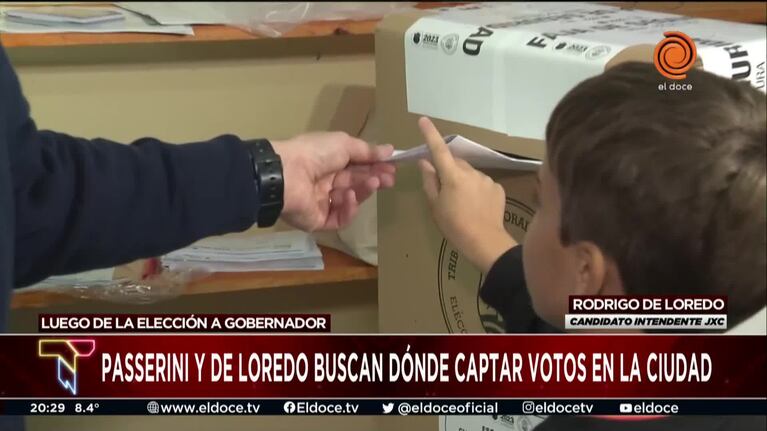 De Loredo y Passerini señalaron adónde buscan captar votos
