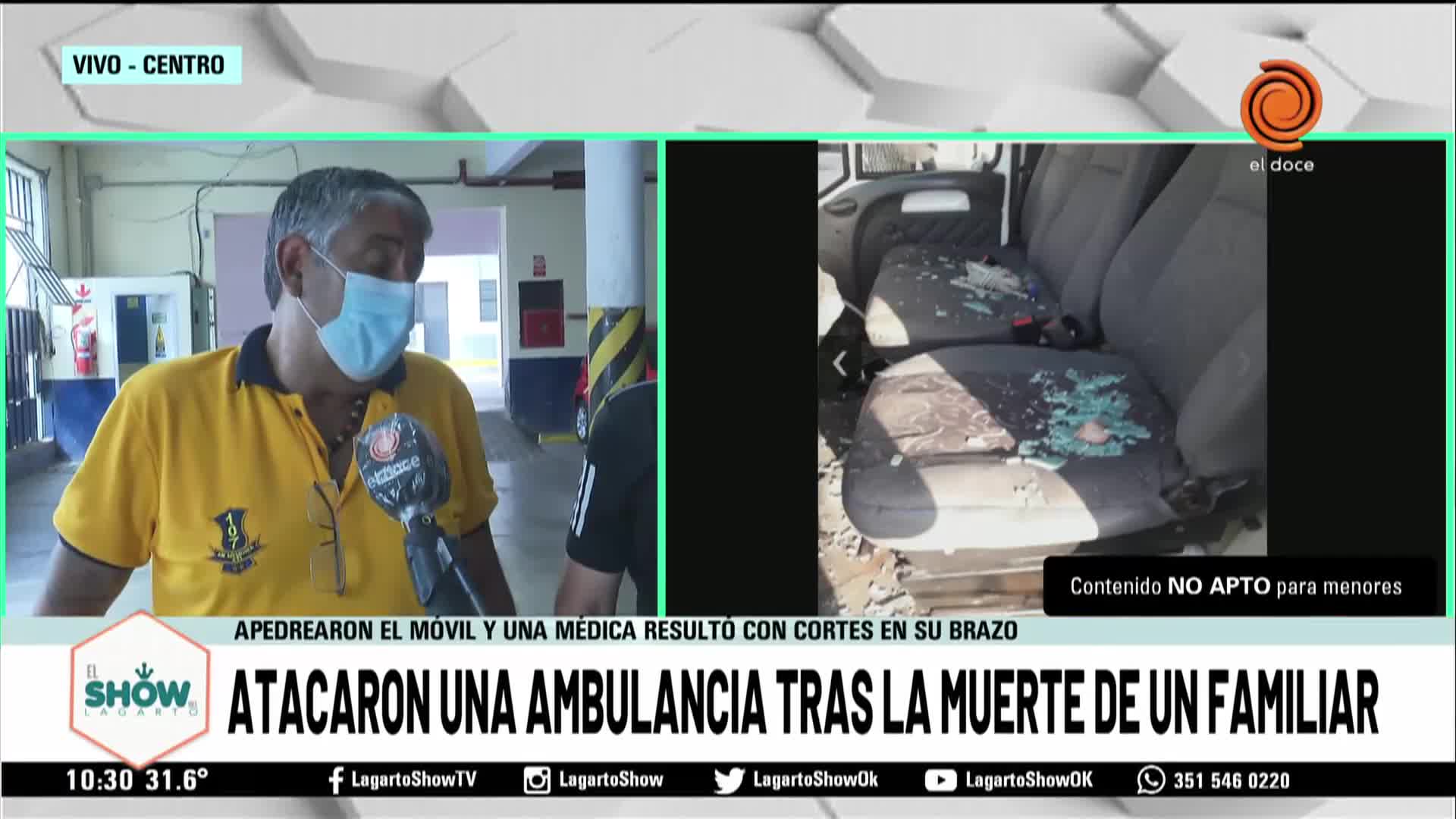 Atacaron una ambulancia tras la muerte de un familiar 