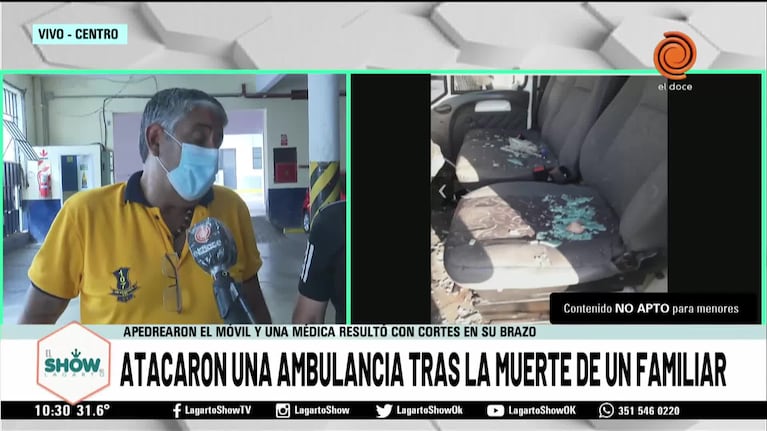 Atacaron una ambulancia tras la muerte de un familiar 