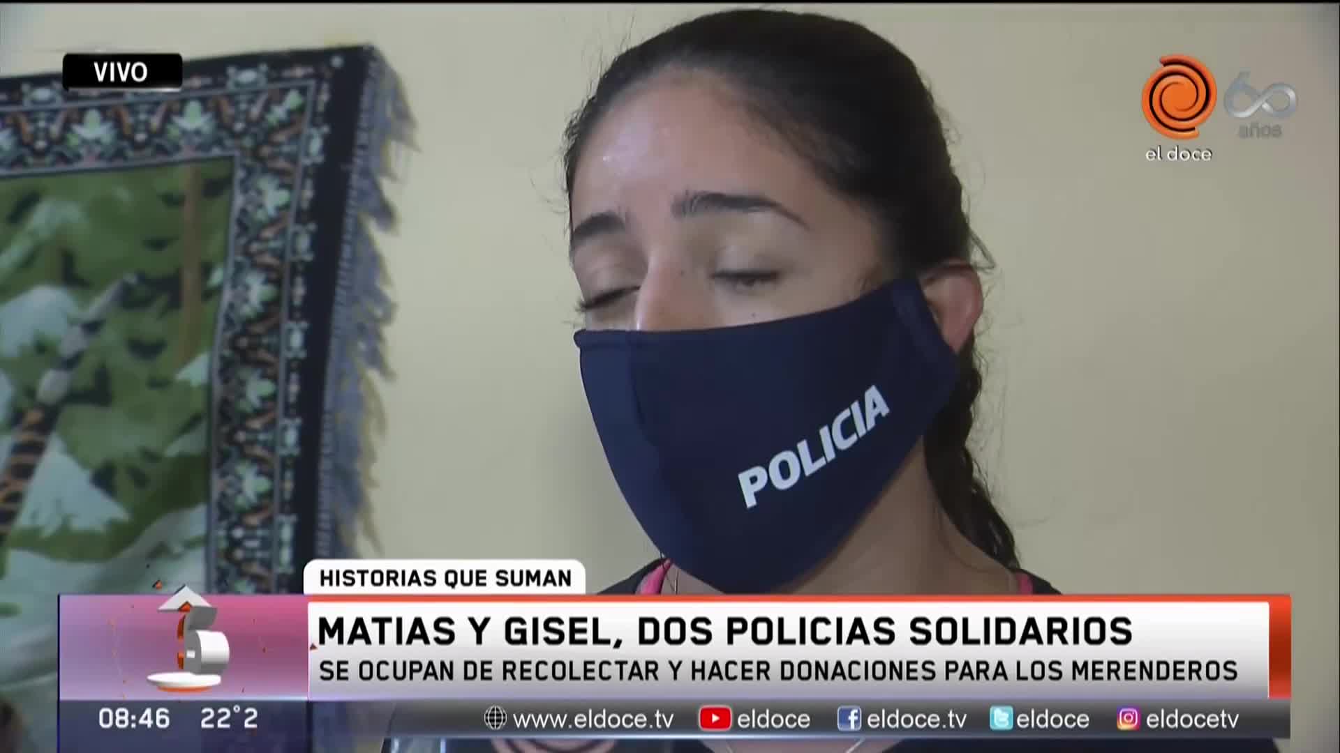 Tres policías se organizan para trabajar y ser solidarios