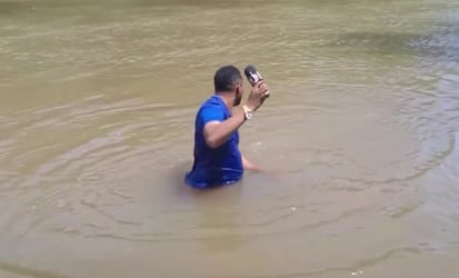 El momento en el que el periodista se topó con el cuerpo
