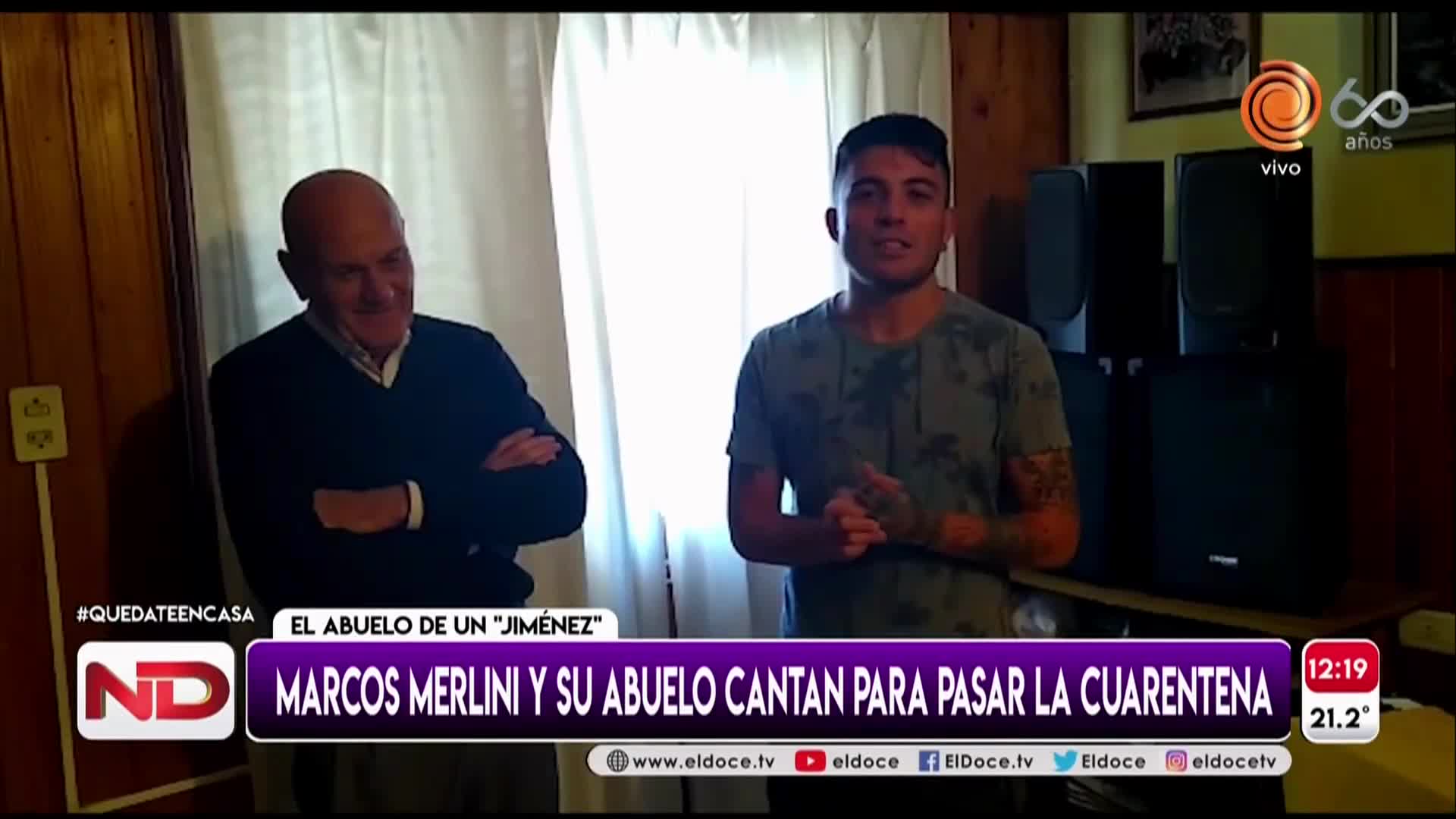 El músico de la Mona y su abuelo conmovieron a las redes