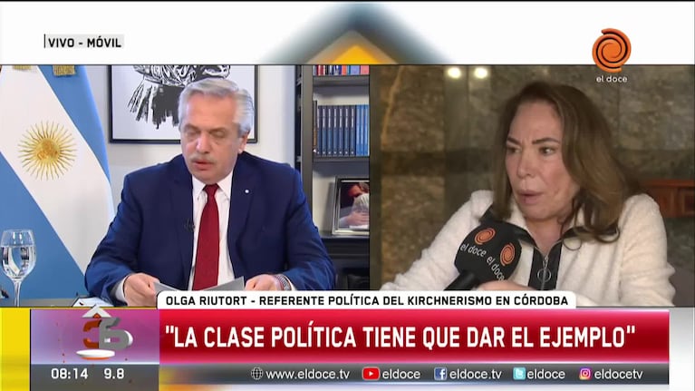 Riutort convocó a la oposición a participar de una “foto de unidad nacional”