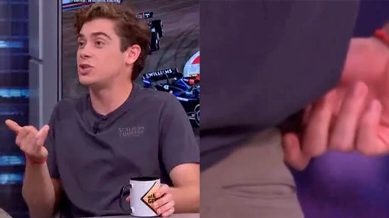 El divertido percance de Colapinto en un programa español: “Tengo el coso”
