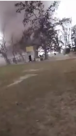 Caballo escapó por poco de un tornado