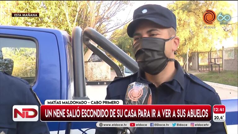 Los abuelos de Lautaro, el niño que escapó de su casa en cuarentena