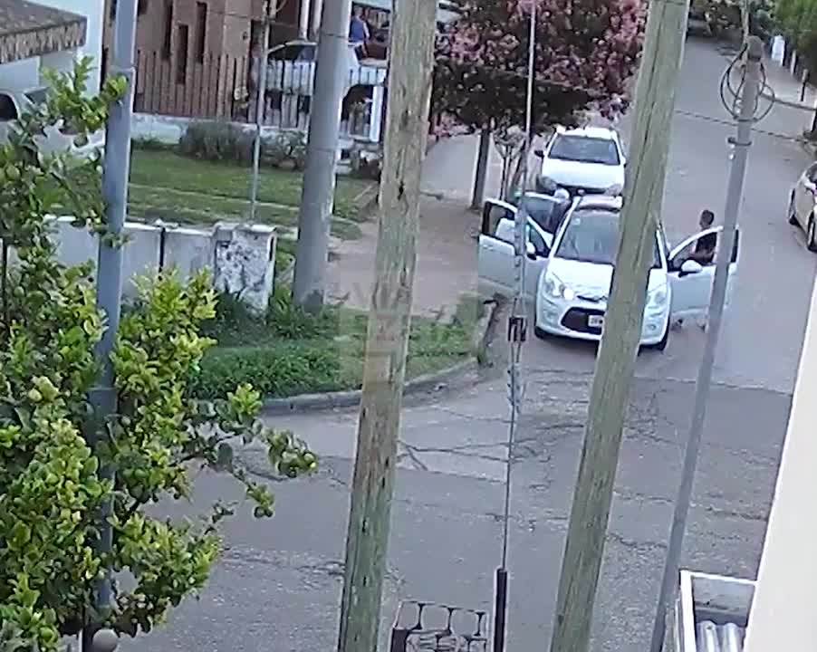 Robaron un auto y casi se llevan a un bebé