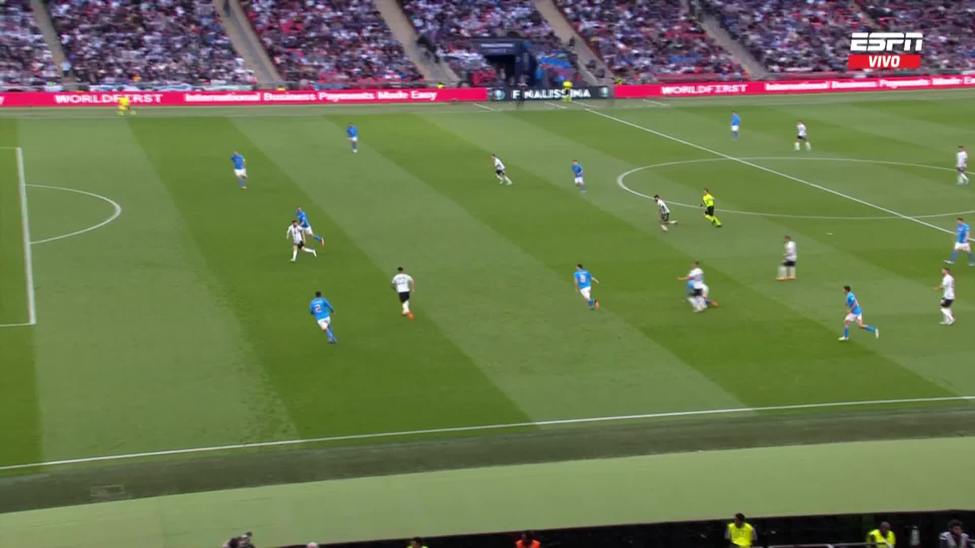 Lautaro Martínez metió el 1-0 de Argentina en Wembley