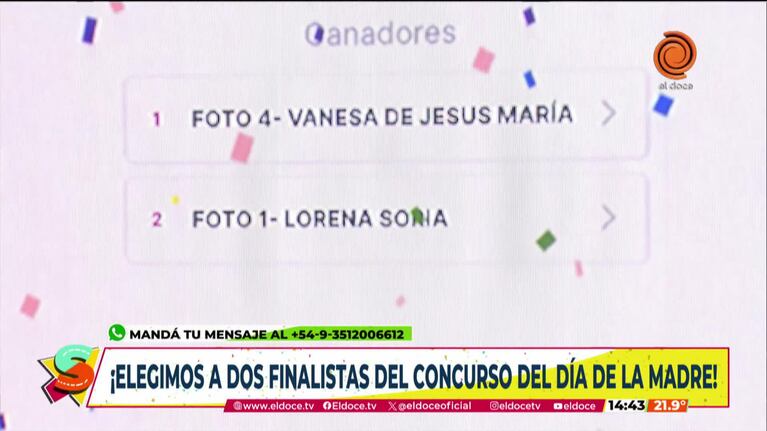 Las finalistas del concurso de Seguimos por Luciano Pereyra