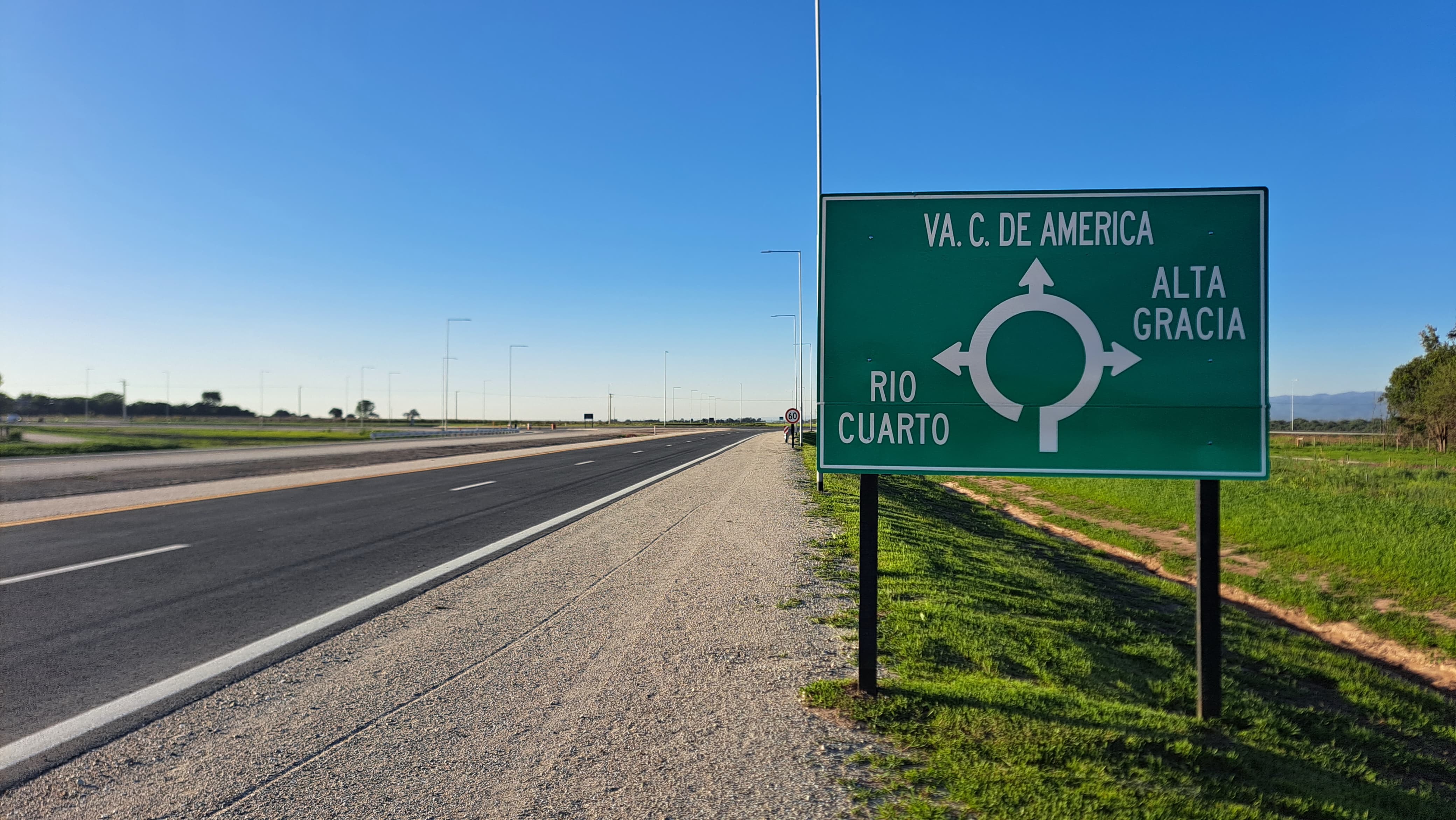 Desde el drone de El Doce, la nueva autovía ruta 5 que inauguró el Gobierno provincial