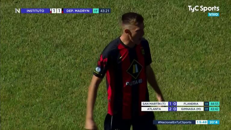 Deportivo Madryn se lo empató rápido a Instituto