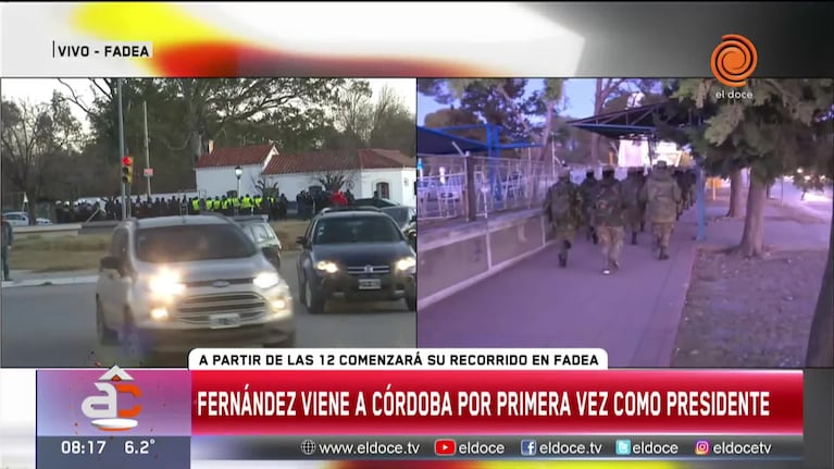 Visita presidencial: fuertes operativos de seguridad en Córdoba