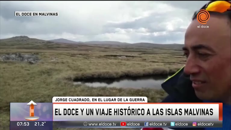 Malvinas: Jorge Cuadrado en el campo de batalla