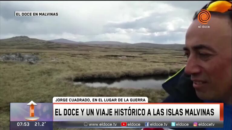 Malvinas: Jorge Cuadrado en el campo de batalla