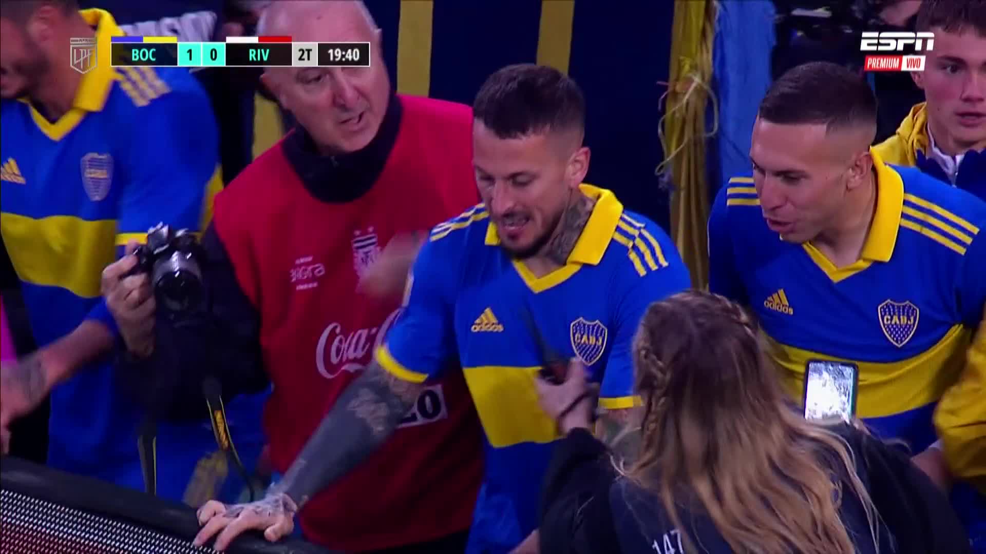 El gol de Benedetto para el 1 a 0 de Boca