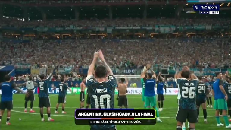 La emoción de Lautaro Martínez tras el pase a la final