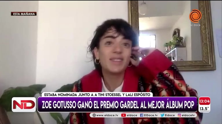 Premios Gardel: Zoe Gotusso, la cordobesa ganadora al mejor álbum pop