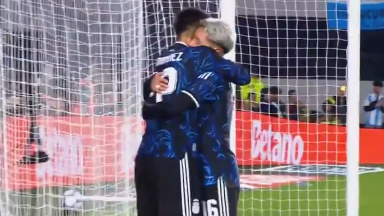 El primer gol con la Mayor de Prestianni