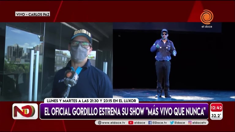 “Más vivo que nunca”: el Oficial Gordillo estrena su show 