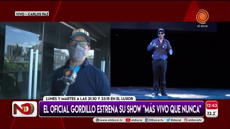“Más vivo que nunca”: el Oficial Gordillo estrena su show