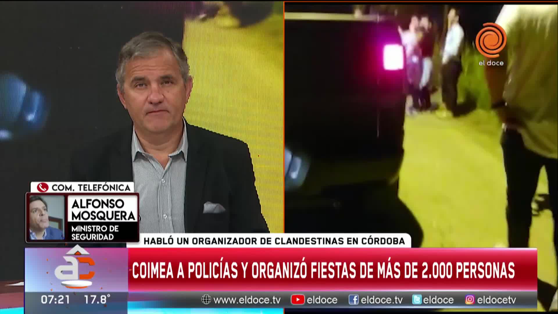 Fiestas clandestinas y "coimas a policías": la respuesta del ministro de Seguridad