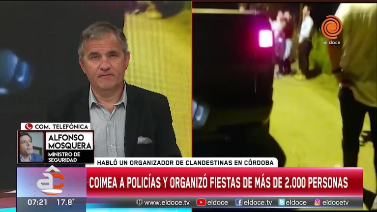 Fiestas clandestinas y "coimas a policías": la respuesta del ministro de Seguridad