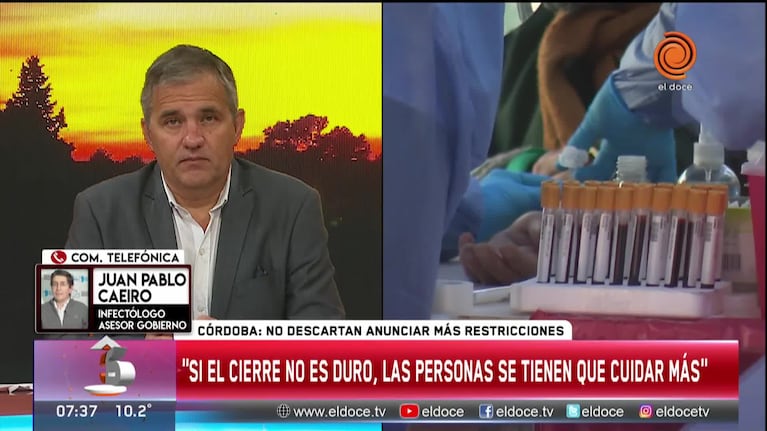 Caeiro, sobre los casos en Córdoba: "No estamos fuera de peligro"