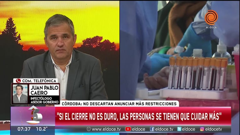 Caeiro, sobre los casos en Córdoba: "No estamos fuera de peligro"