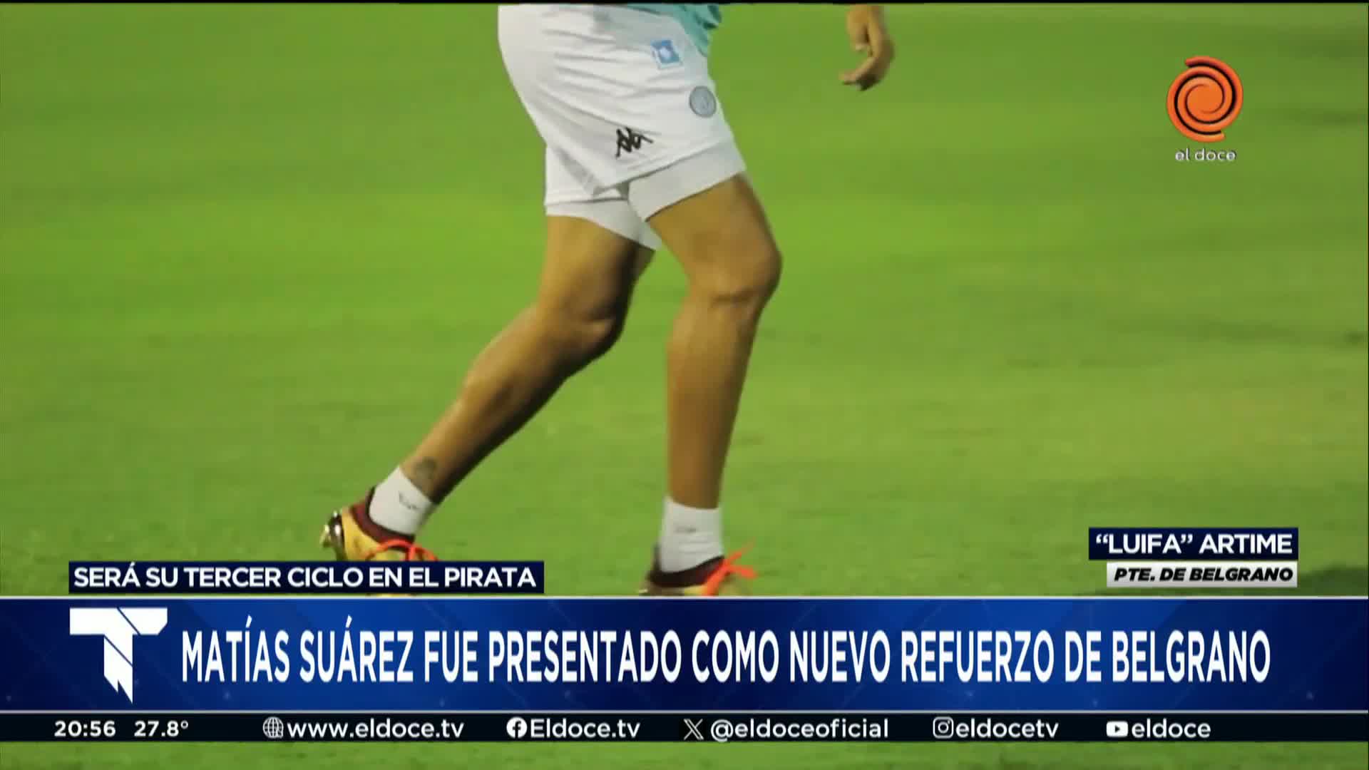 Así fue la presentación de Matías Suárez en Belgrano