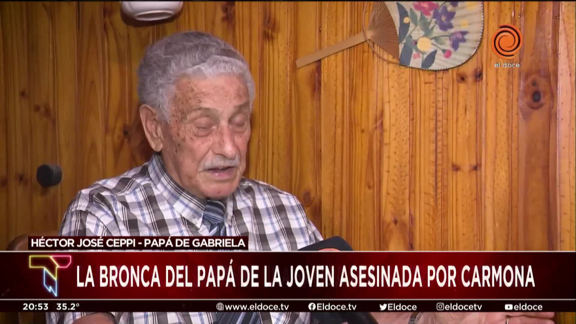 El papá de Gabriela Ceppi contó su reacción al enterarse de la fuga de Carmona