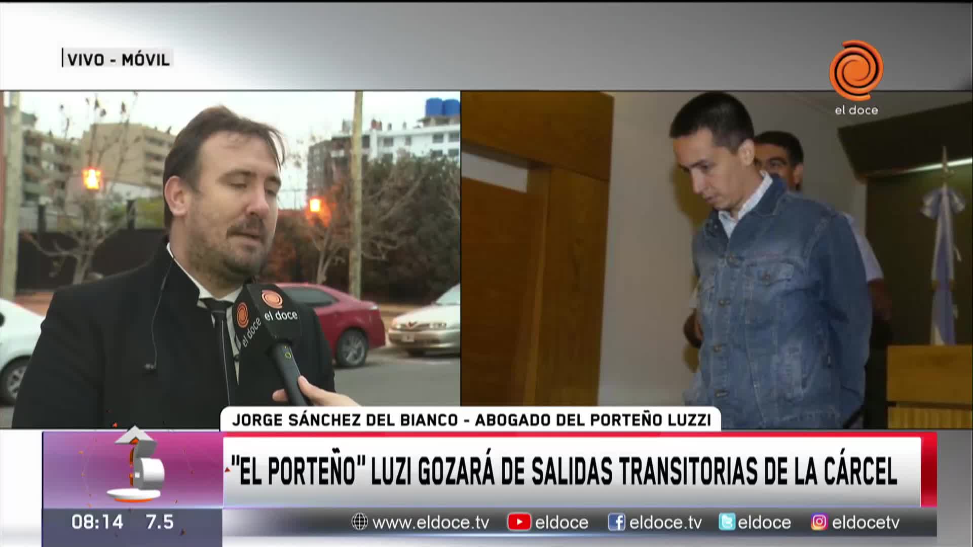 El porteño Luzi tendrá salidas transitorias de la cárcel