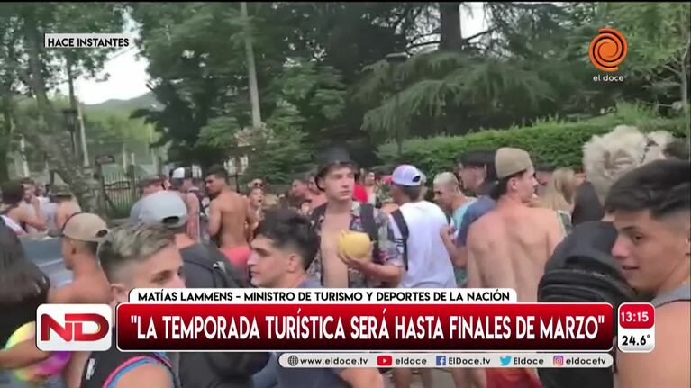 Lammens en Córdoba: afirmó que la temporada será "hasta fines de marzo"