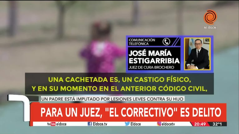 "El correctivo" es delito: la explicación del juez de Cura Brochero