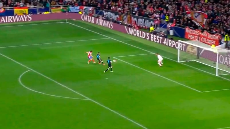 El gol de Julián Álvarez para el Atlético de Madrid que recordó al Mundial