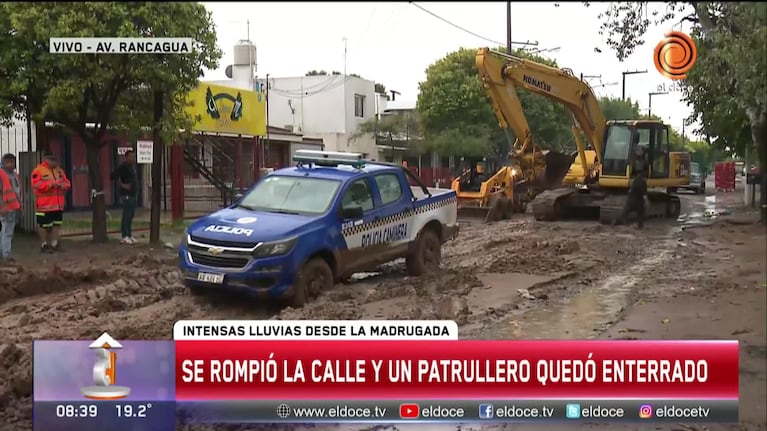 La odisea de quedarse empantanado en la calle Rancagua