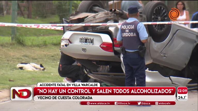Accidente fatal en Villa Warcalde
