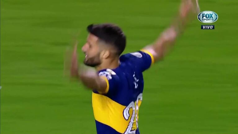 Hurtado puso el 1-0 para Boca contra River