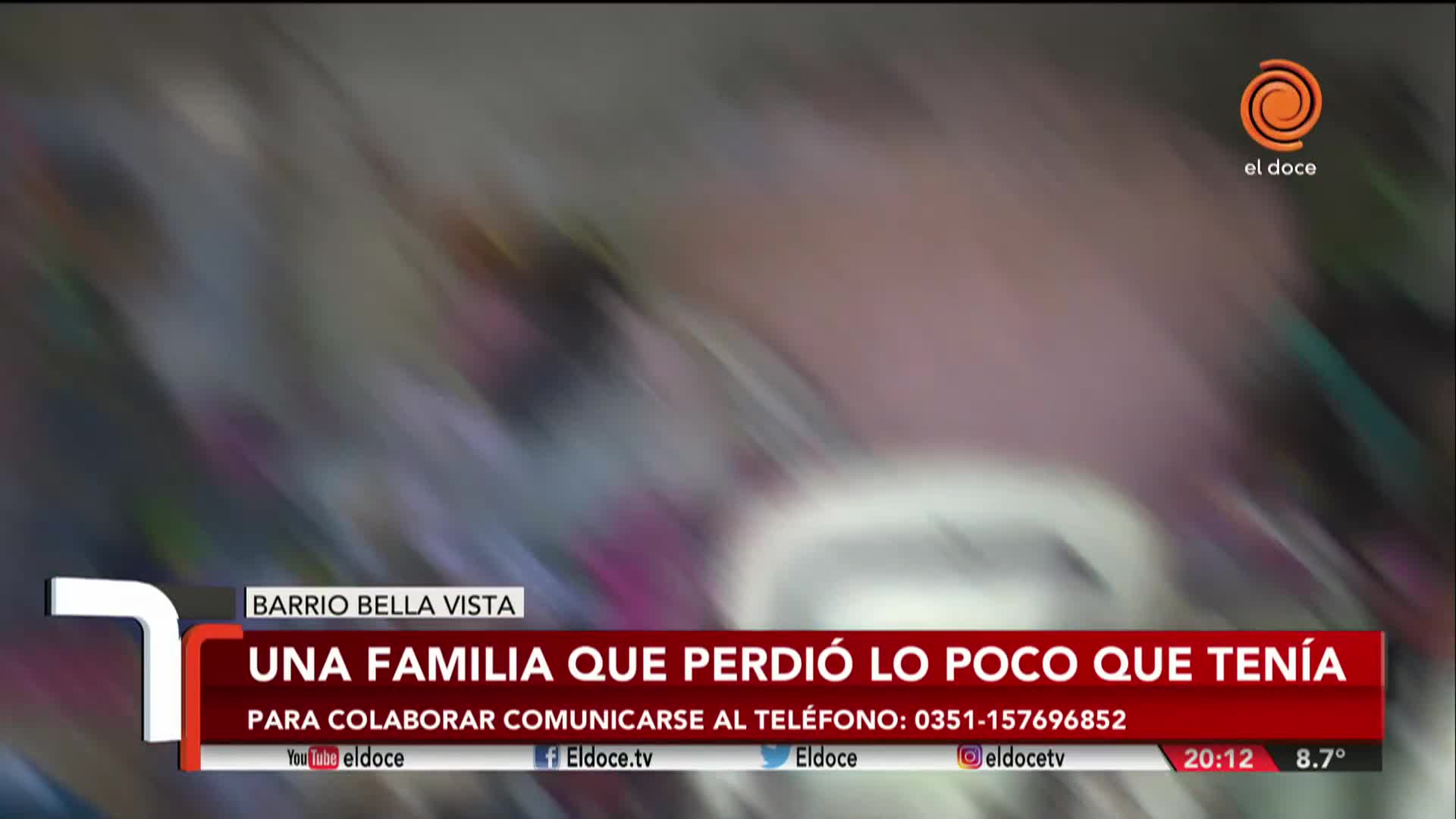 Una humilde familia perdió todo tras el fuerte viento