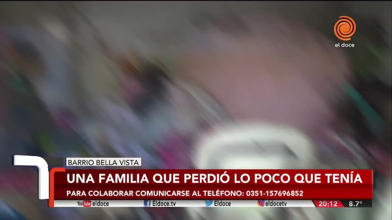 Una humilde familia perdió todo tras el fuerte viento