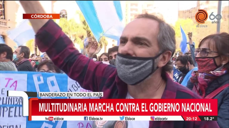 17A: multitudinaria marcha contra el Gobierno Nacional