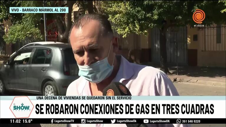 Masivo robo de conexiones de gas en Córdoba