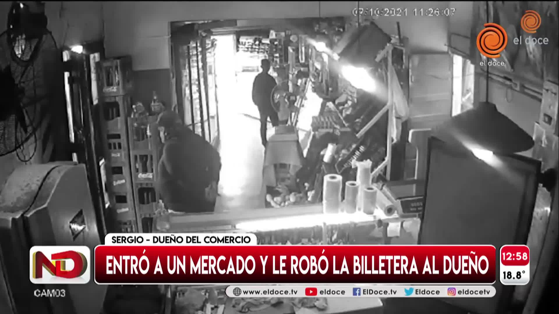 Pidió pasar al baño y robó una tarjeta de crédito en un descuido del carnicero