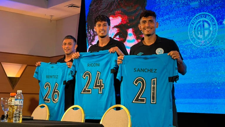 Belgrano presentó a sus refuerzos y un hincha famoso irrumpió en plena conferencia