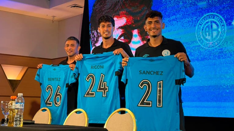 Belgrano presentó a sus refuerzos y un hincha famoso irrumpió en plena conferencia