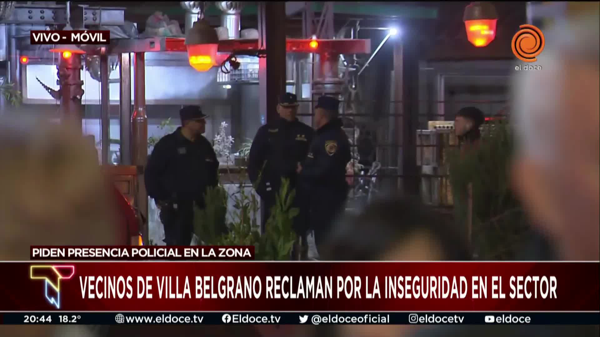 Vecinos de Villa Belgrano protestaron por la inseguridad